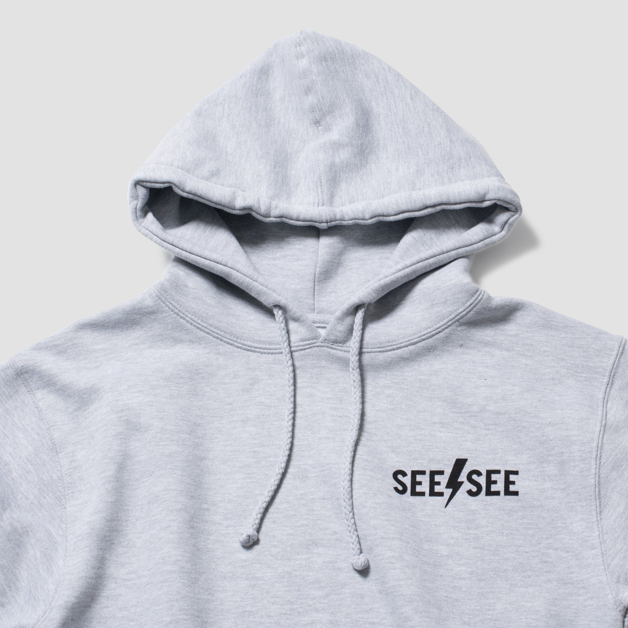 Large Print Hoodie Gray