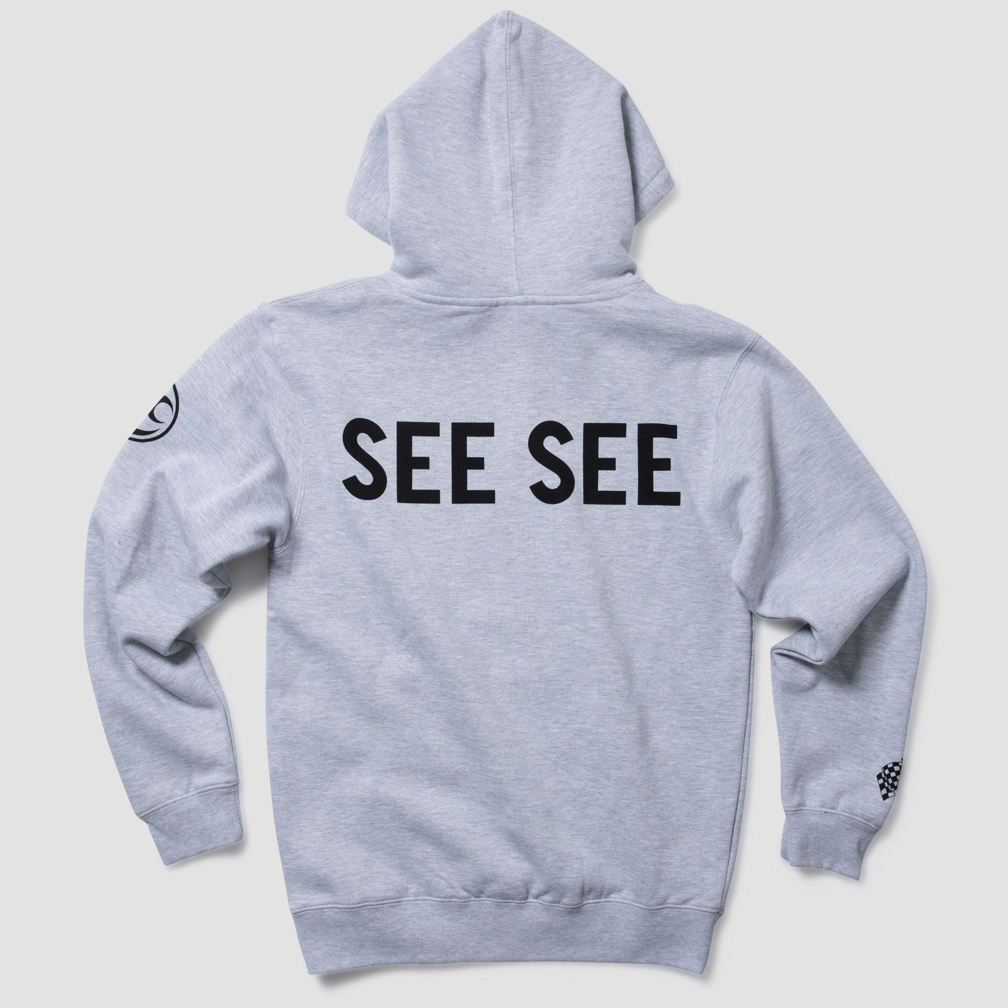 Large Print Hoodie - Gray